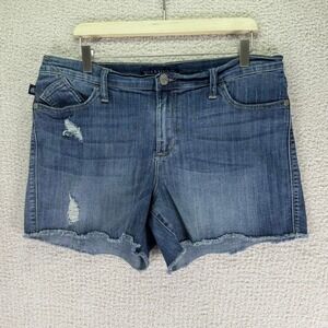 Rock & Republic Denim Shorts‎ Distressed Frayed Hem Cut Off 90s Size 16